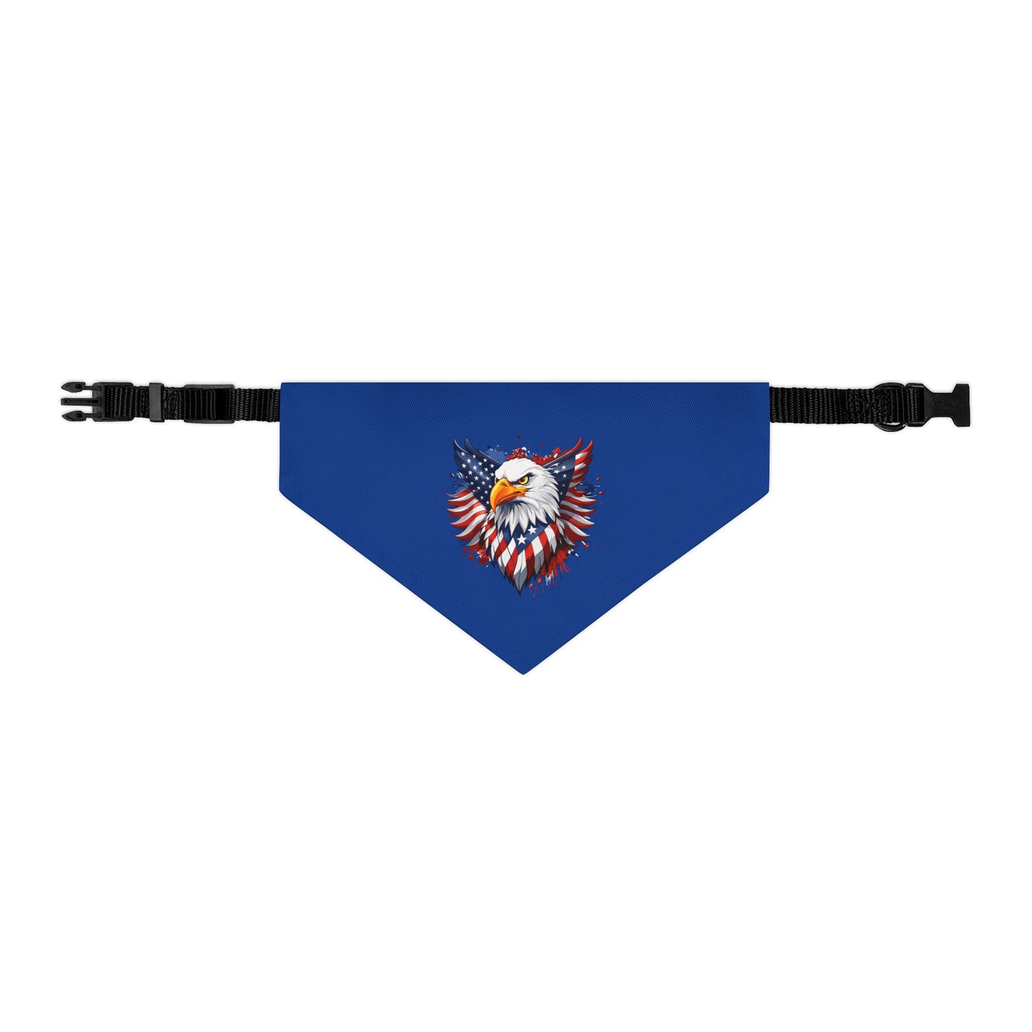 Princess Grace Patriotic Pet Bandana Collar USA Eagle Design for Dogs