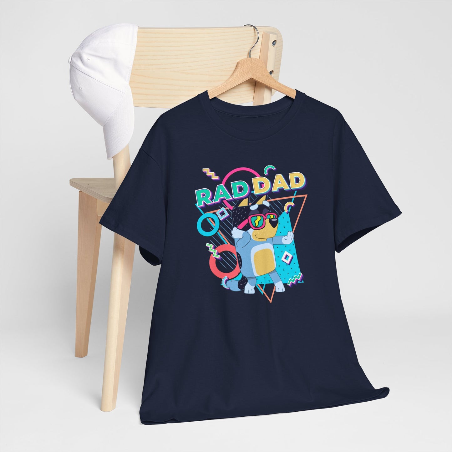 Princess Grace Bluey Funny Rad dad Unisex Heavy Cotton Tee Perfect Gift for Cool Dads