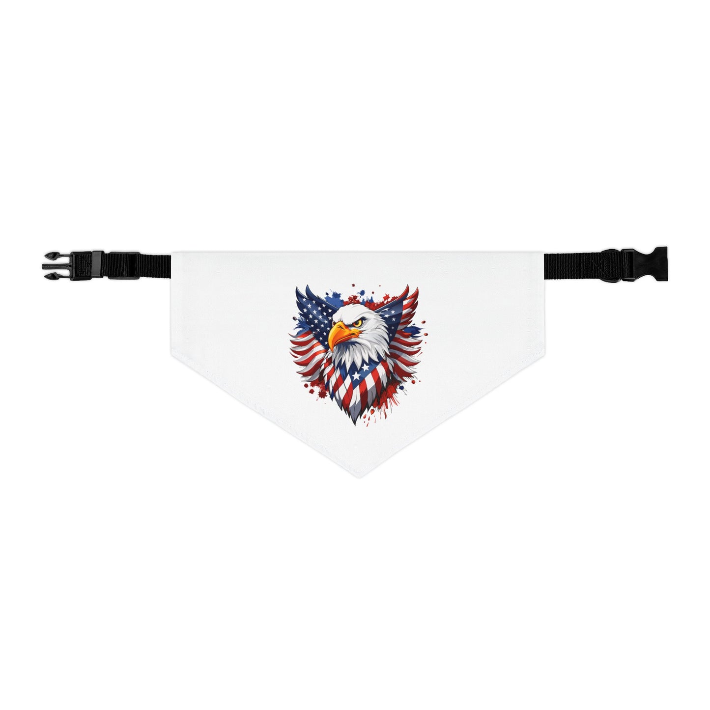 Princess Grace Patriotic Eagle Pet Bandana Collar Independence Day Dog Accessory
