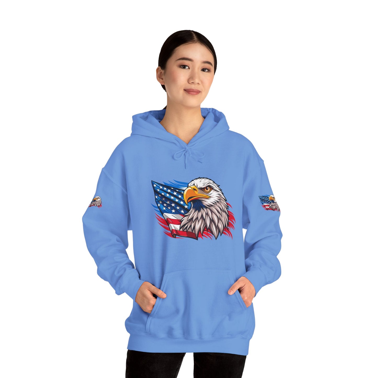 Princess Grace Patriotic Eagle Unisex Heavy Blend Hoodie