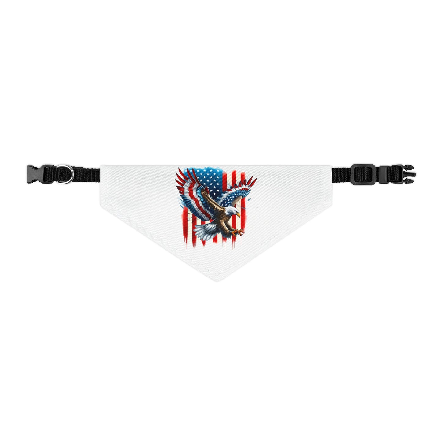 Princess Grace Patriotic Pet Bandana Collar American Flag Eagle Design