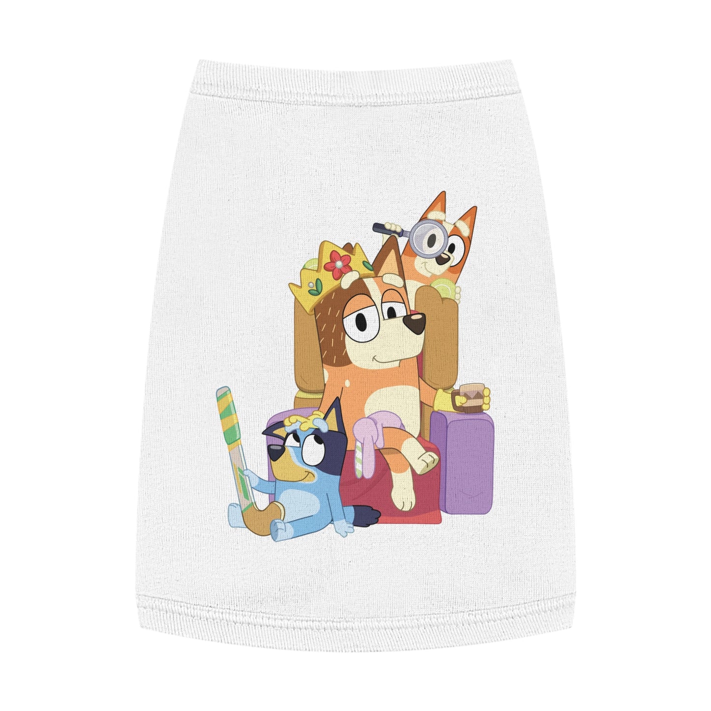 Princess Grace BLUEY Fun Pet Tank Top Adorable Cartoon Design for Your Furry Friend