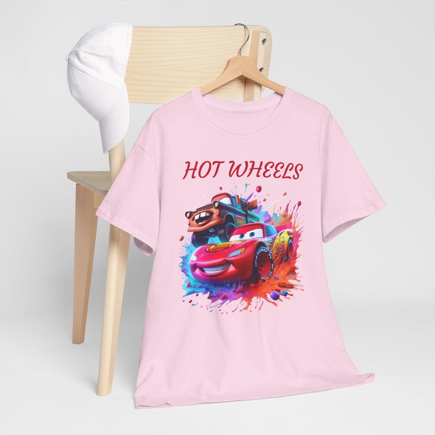 Princess Grace Cool Cars Unisex Heavy Cotton Tee Hot Wheels Graphic Tee for Kids and Adults