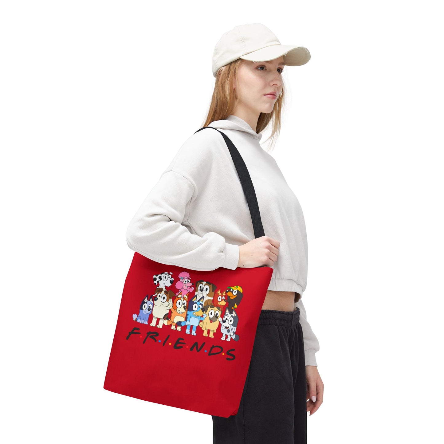 Princess Grace Colorful Cartoon Friends Tote Bag Perfect for Animal Lovers and Everyday Use