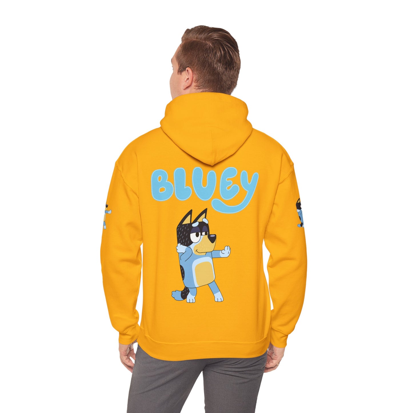 Princess Grace Cute Bluey Hoodie for Kids & Adults Unisex Heavy Blend Sweatshirt with Adorable Character Design