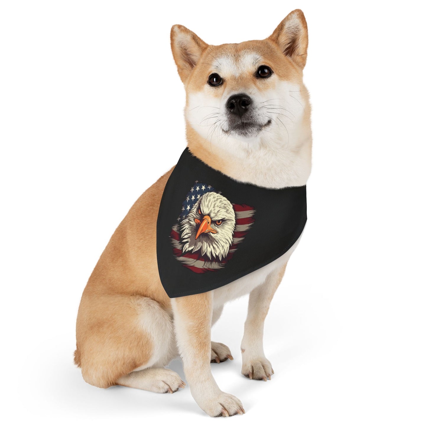 Princess Grace Patriotic Eagle Pet Bandana for Dogs Perfect for National Holidays