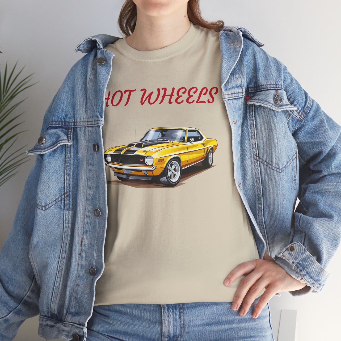 Princess Grace Retro Hot Wheels Unisex Heavy Cotton Tee Classic Car Graphic T-Shirt