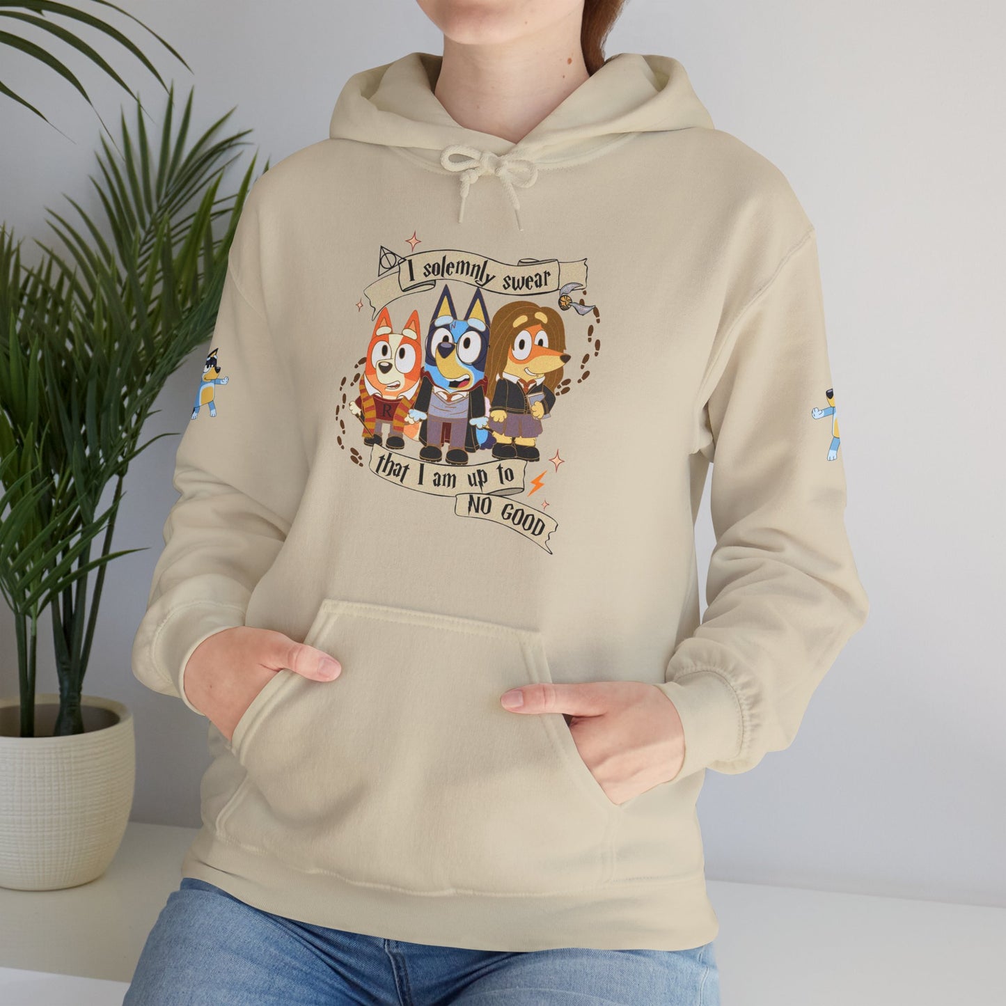 Princess Grace Bluey I Sincerely Sweet! Unisex Heavy Blend Hooded Sweatshirt for Fun Loving Fans