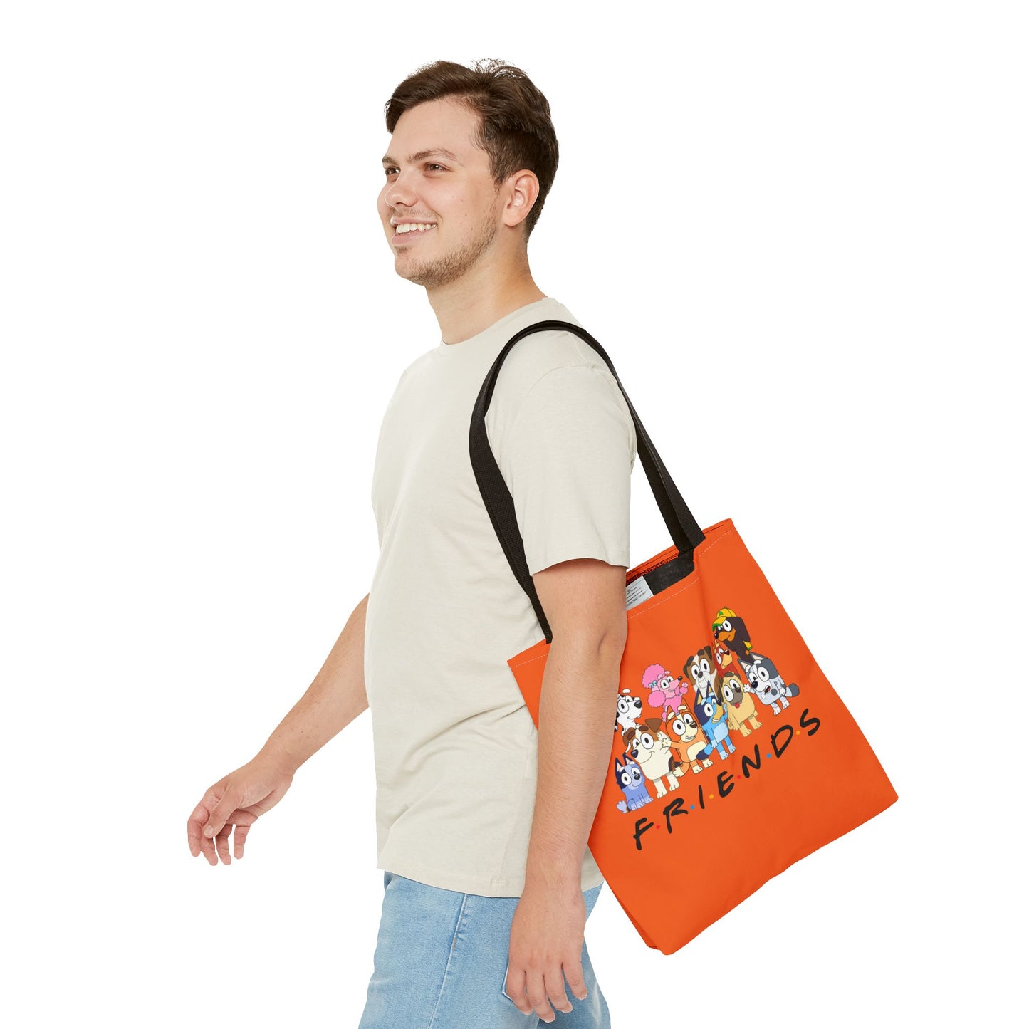 Princess Grace Bluey Playful Friends Tote Bag Perfect for Pet Lovers