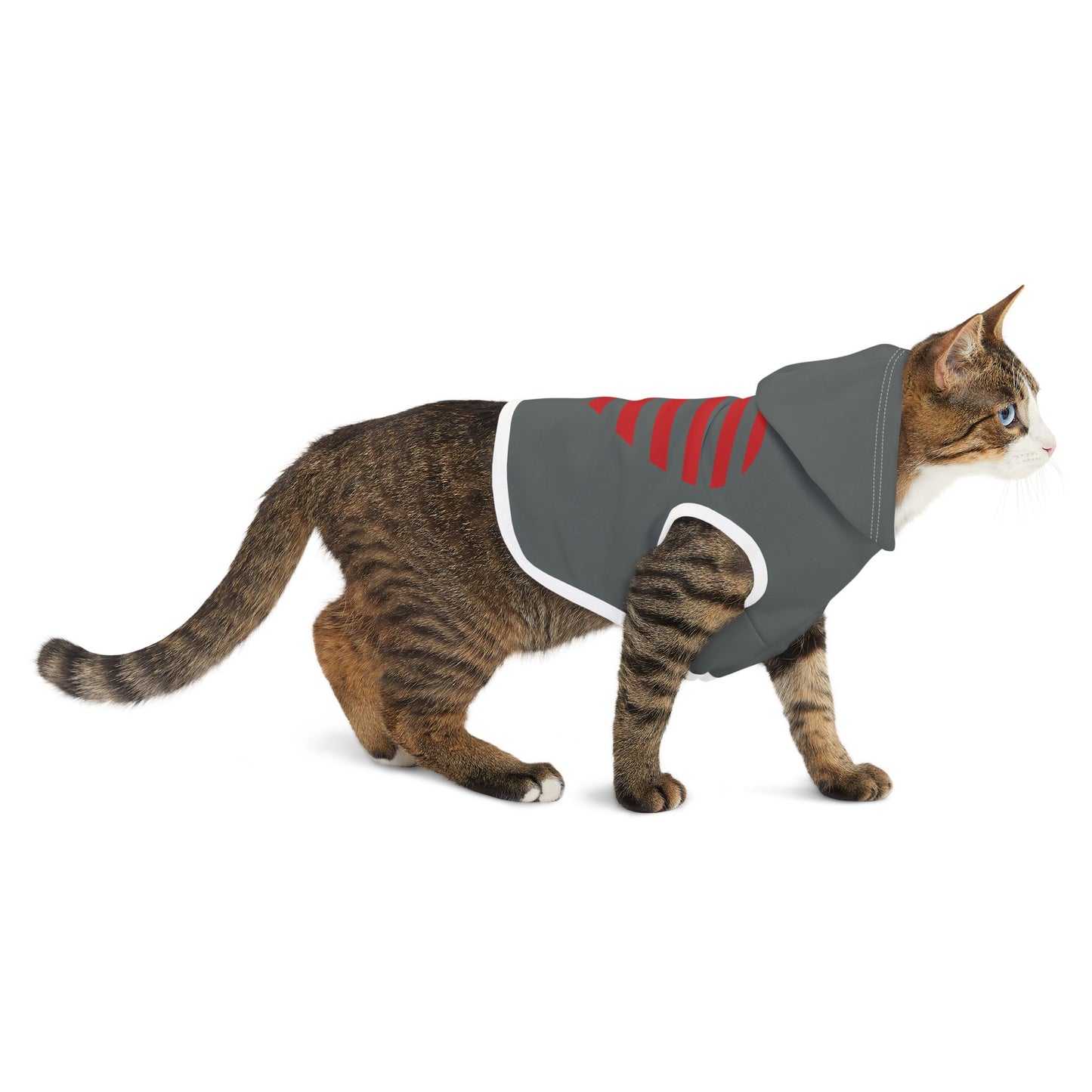 Princess Grace Patriotic Pet Hoodie with Heart Design