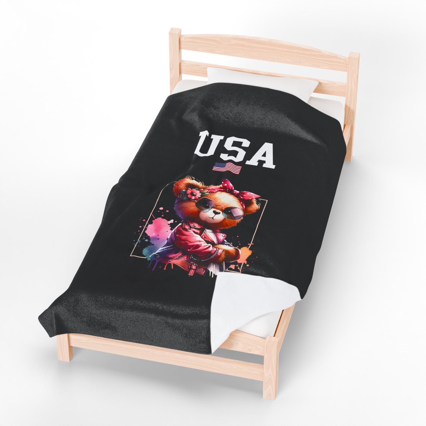 Princess Grace TEAM USA Velveteen Plush Blanket
