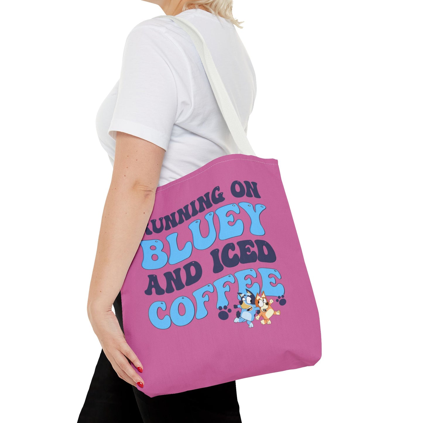 Princess Grace Cute Bluey Coffee Tote Bag Perfect for Dog Lovers & Coffee Enthusiasts