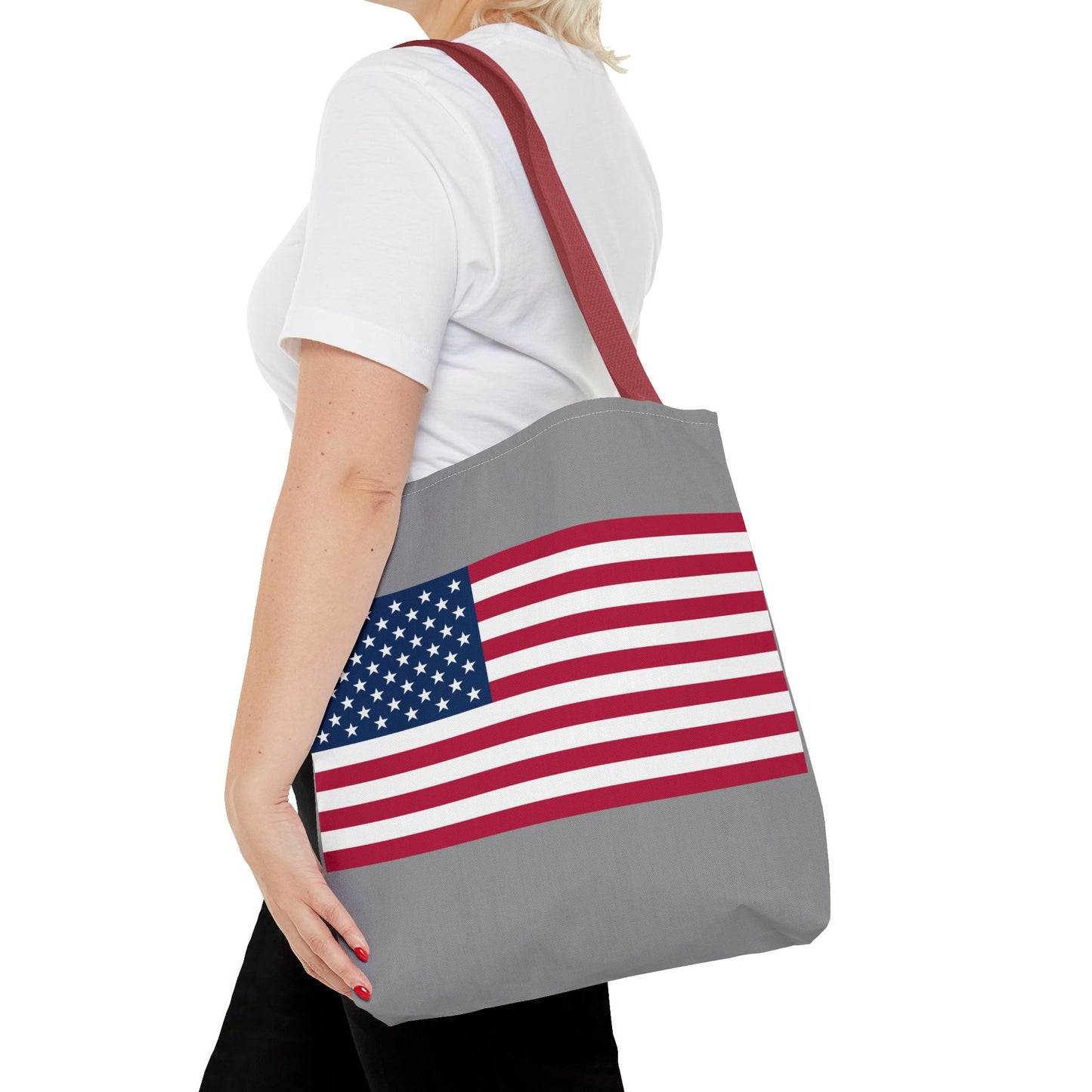 Princess Grace Patriotic American Flag Tote Bag Perfect for Independence Day & Everyday Use