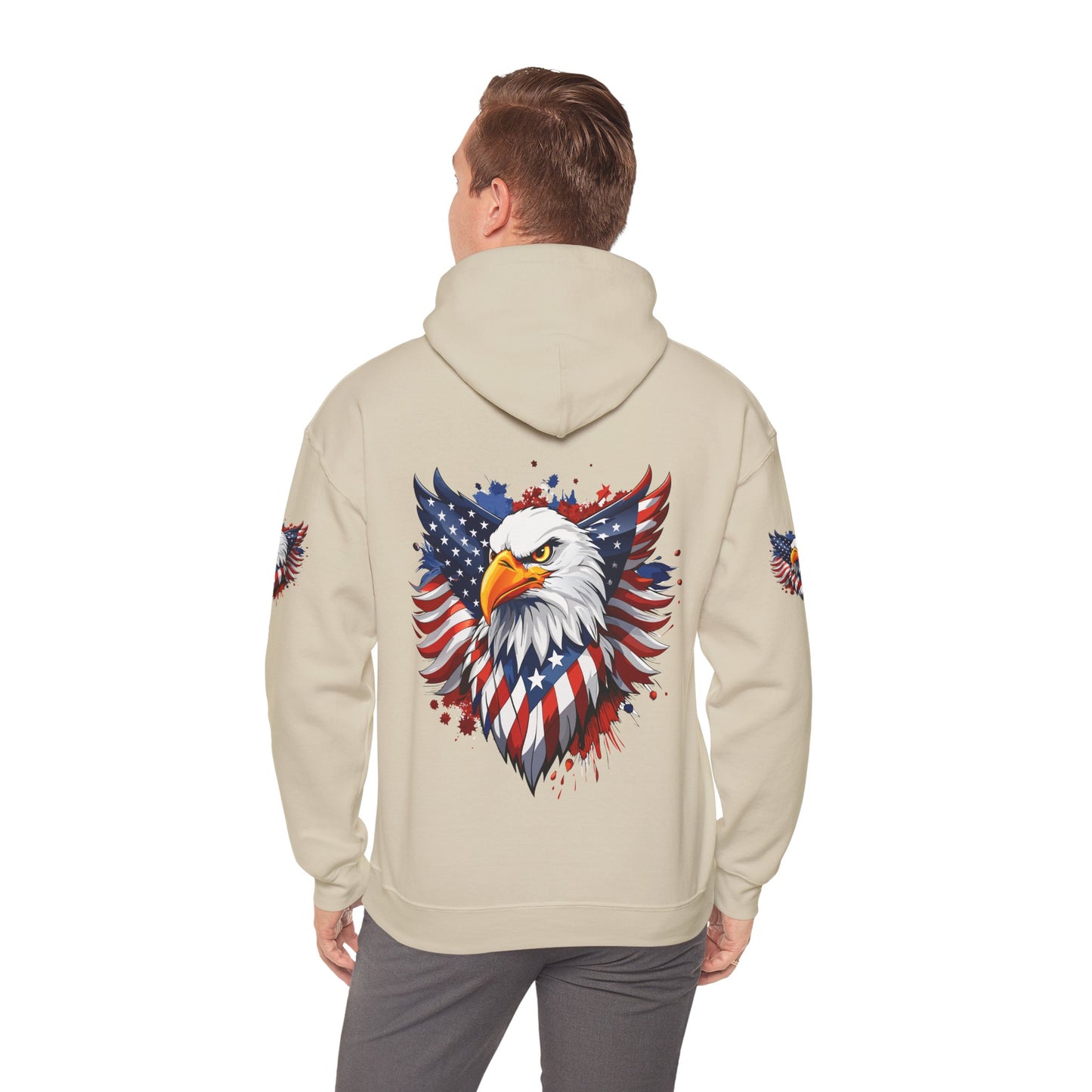 Princess Grace Patriotic Eagle Hoodie Unisex Heavy Blend Hooded Sweatshirt