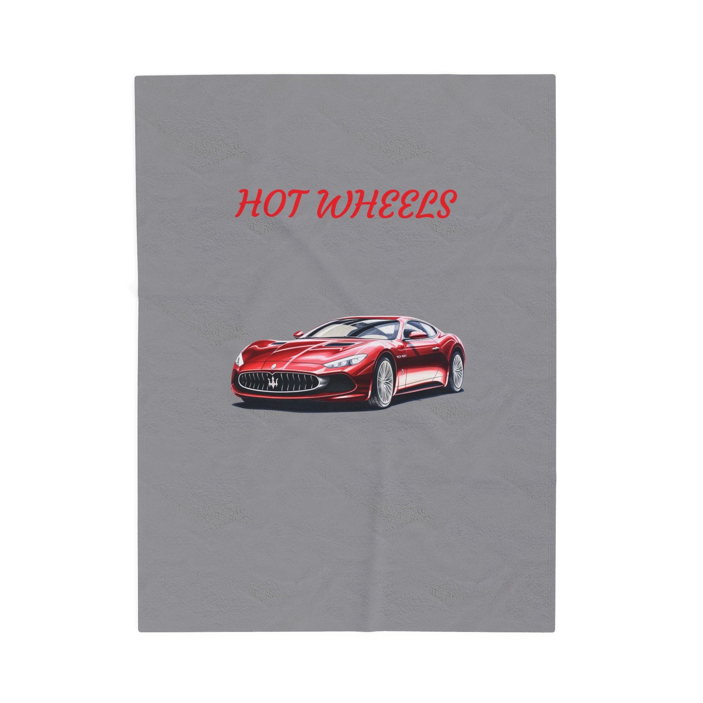 Princess Grace Hot Wheels Velveteen Plush Blanket Soft Luxury for Car Lovers