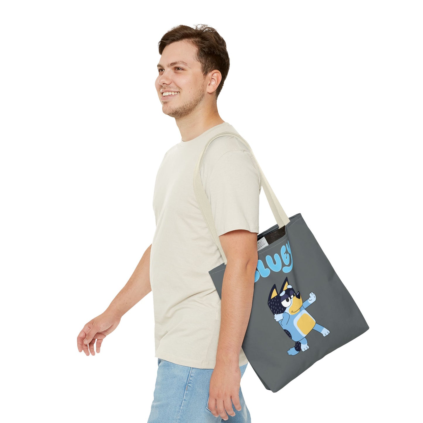Princess Grace Cute Bluey Cartoon Tote Bag Perfect for Kids and Dog Lovers