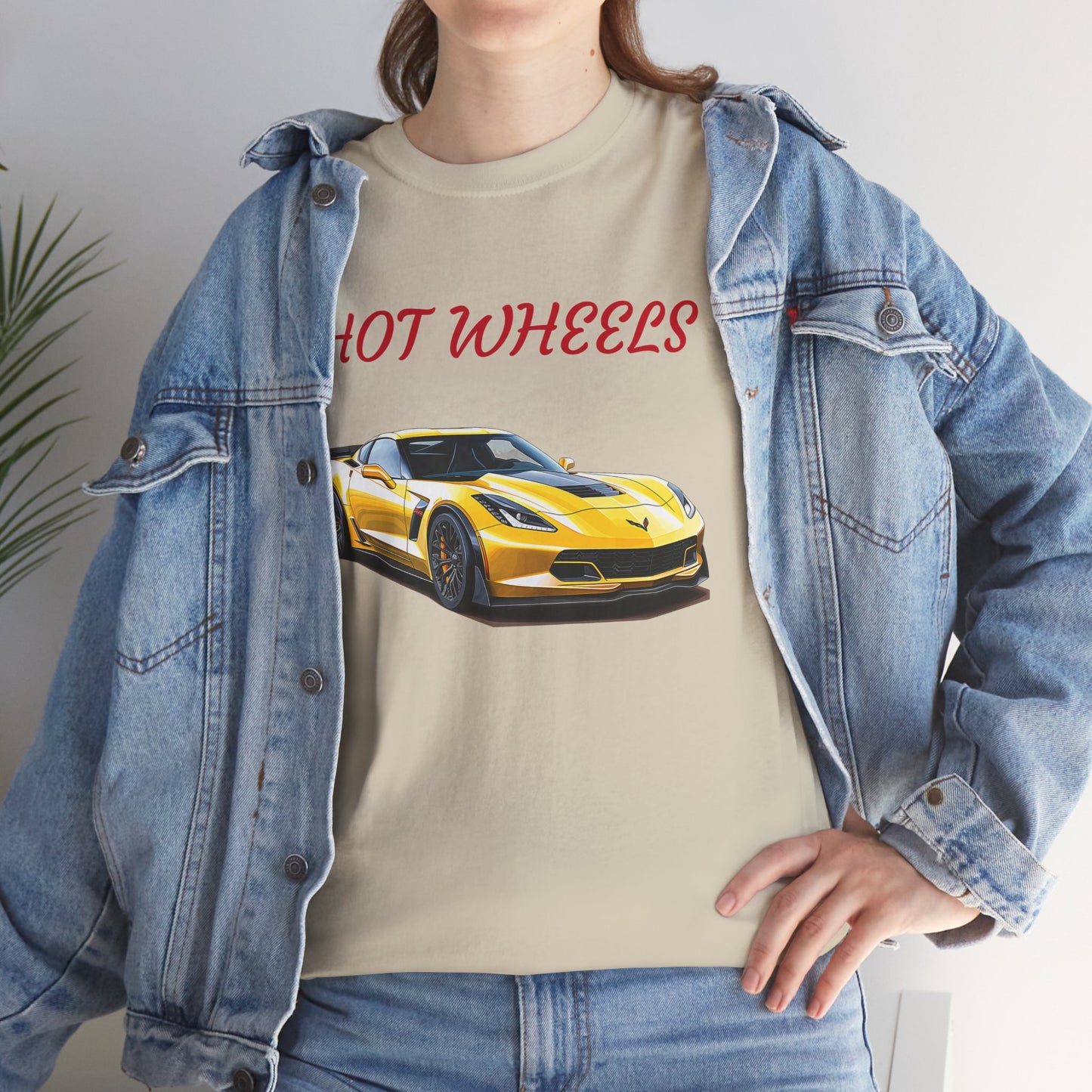 Princess Grace Hot Wheels Unisex Heavy Cotton Tee Sports Car Graphic T-Shirt