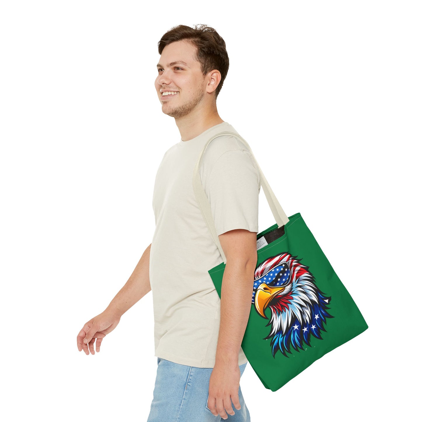 Princess Grace American Eagle Tote Bag Patriotic Eagle Design for Independence Day & Everyday Use