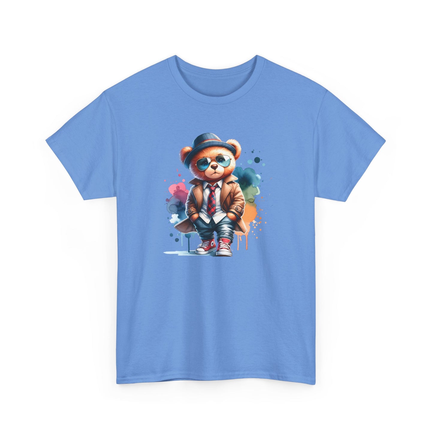 Princess Grace Stylish Bear Illustration Unisex Heavy Cotton Tee Trendy and Fun T-Shirt