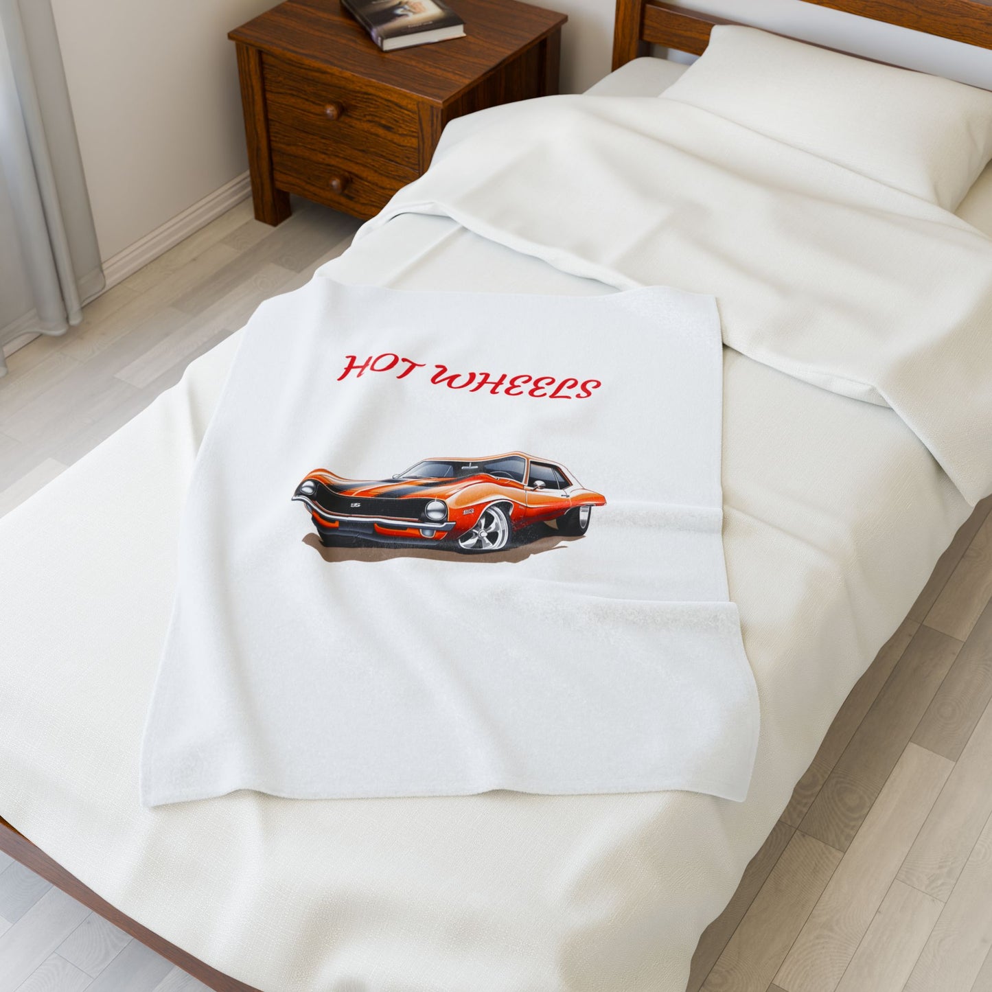 Princess Grace Hot Wheels Velveteen Plush Blanket for Car Enthusiasts
