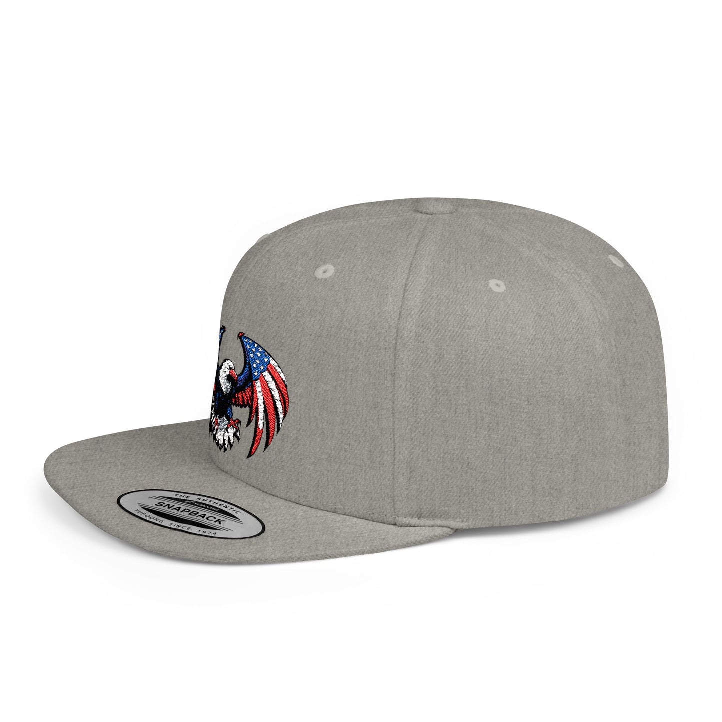 Princess Grace Patriotic Eagle Flat Bill Snapback Hat
