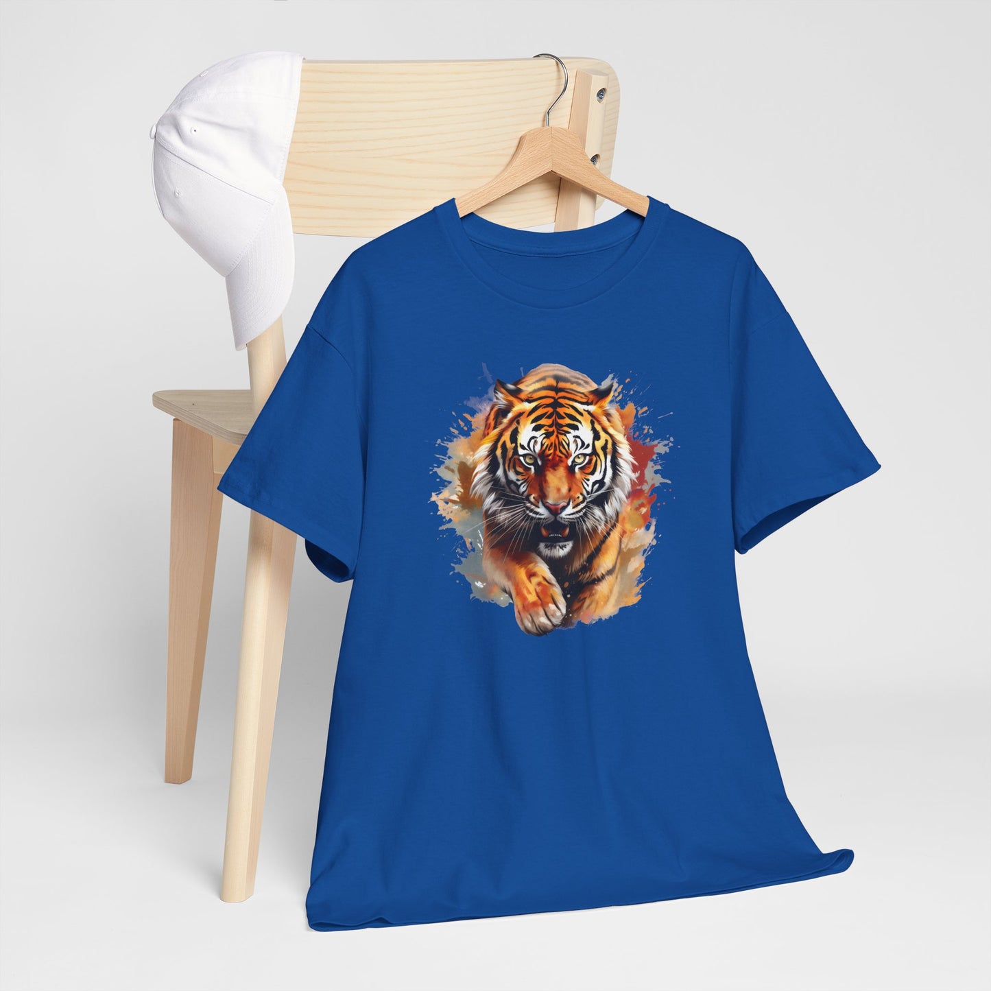 Princess Grace Fierce Tiger Unisex Heavy Cotton Tee Wild Animal Graphic Shirt
