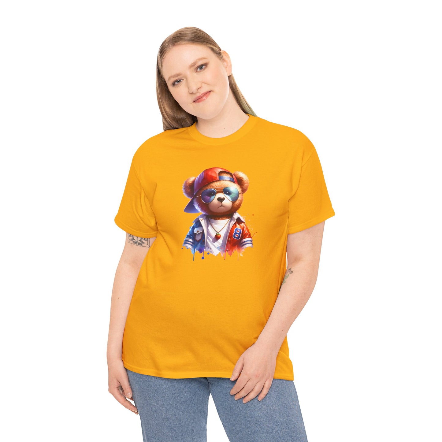 Princess Grace Cool Bear Graphic Unisex Heavy Cotton Tee