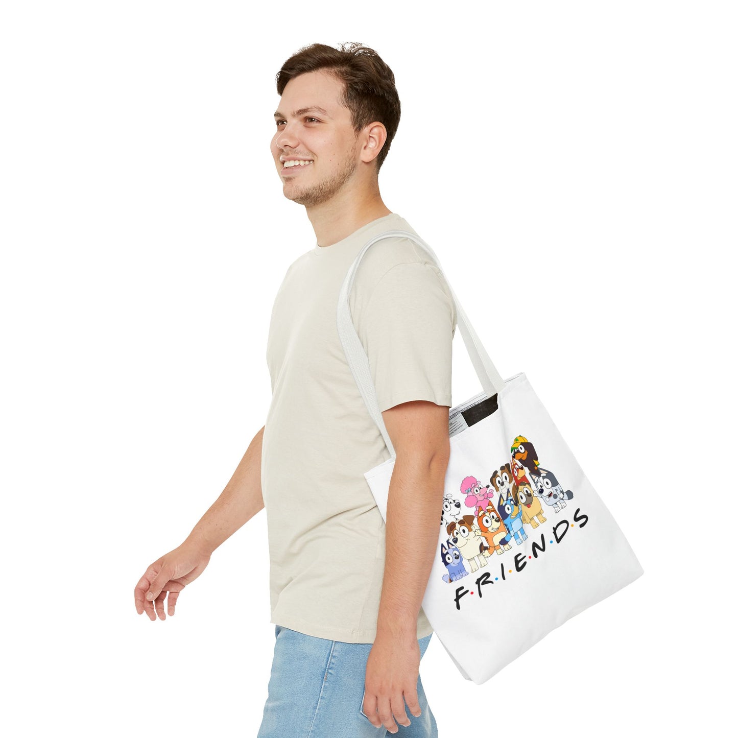 Princess Grace Cute Animal Friends Tote Bag Perfect for Dog Lovers & Friendship Gifts