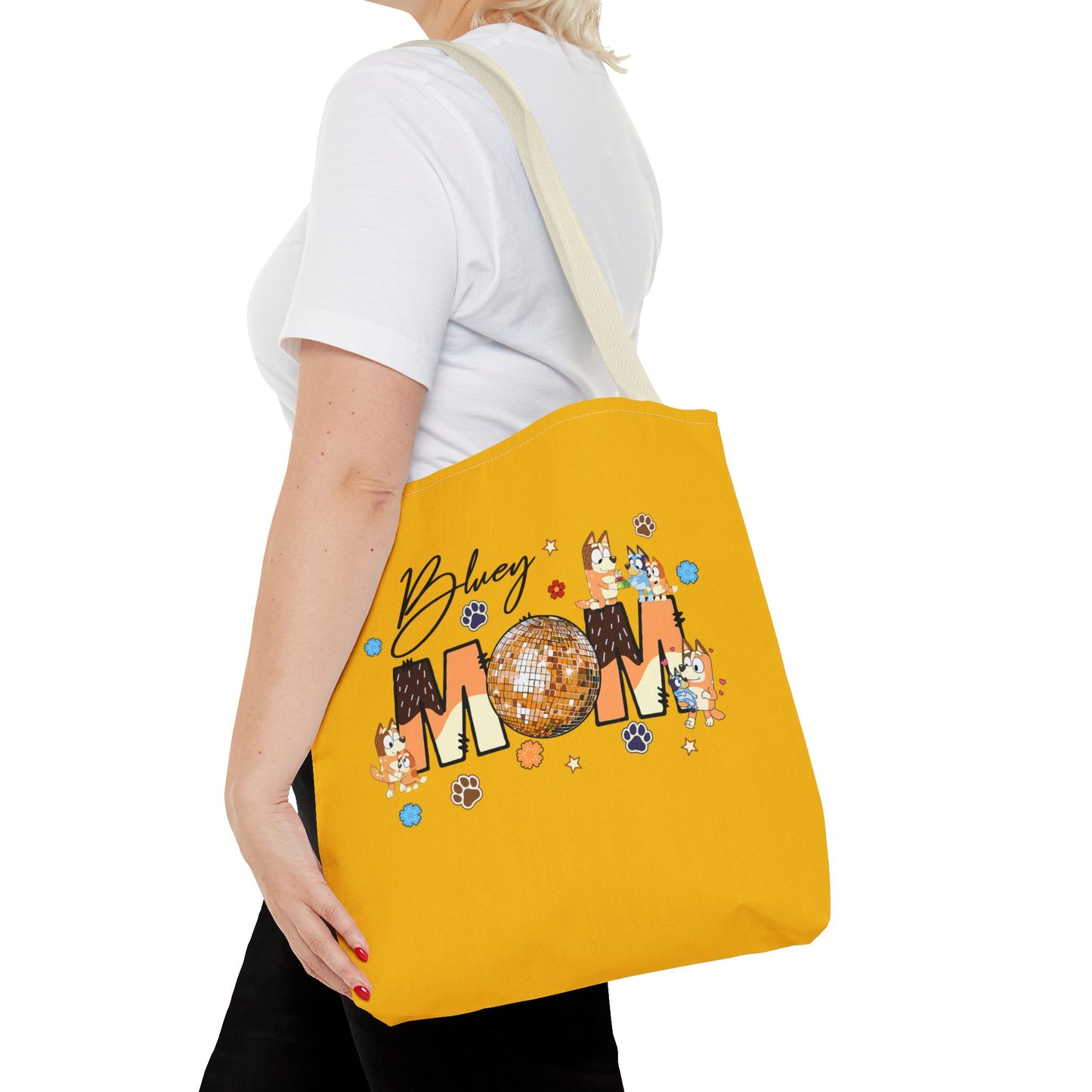 Princess Grace Bluey Mom Tote Bag Fun and Functional Gift for Dog Lovers