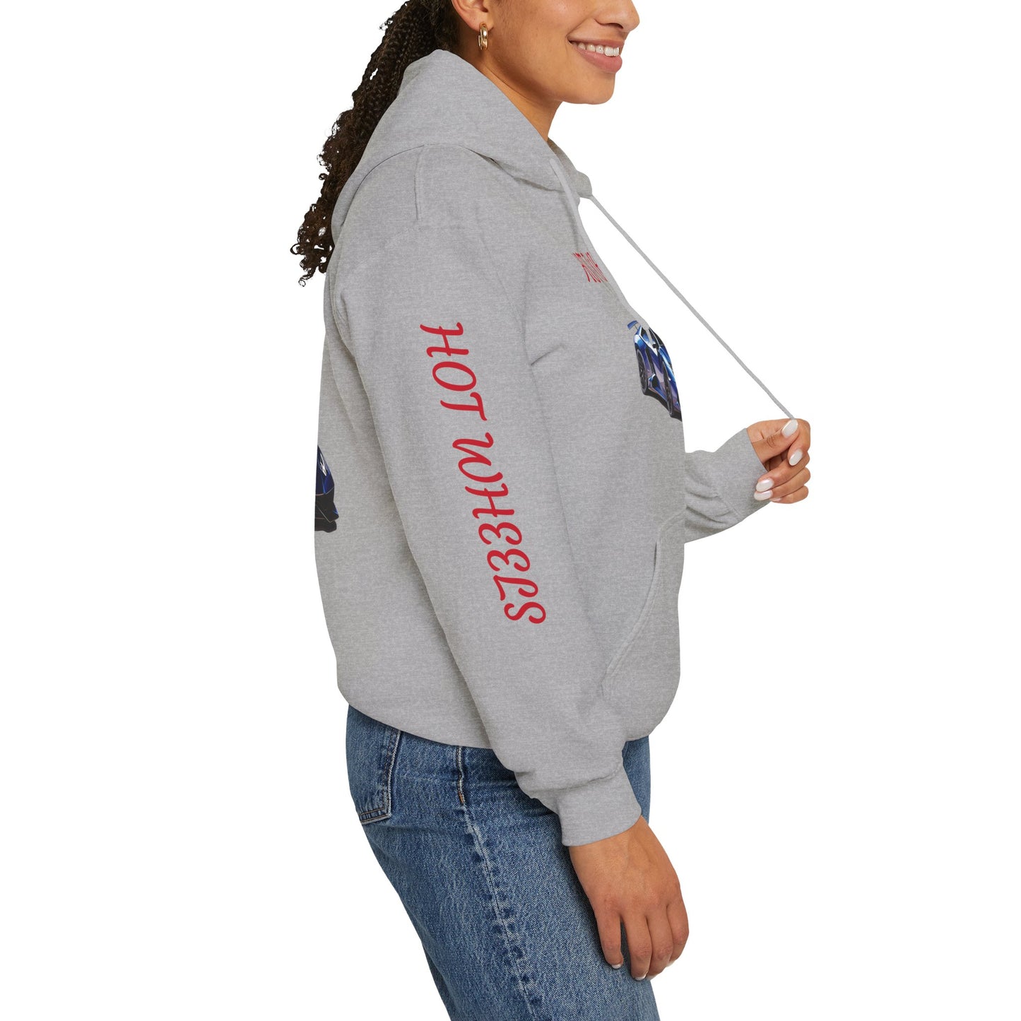 Princess Grace Hot Wheels Unisex Heavy Blend Hoodie Cool Car Graphic Sweatshirt for Auto Enthusiasts