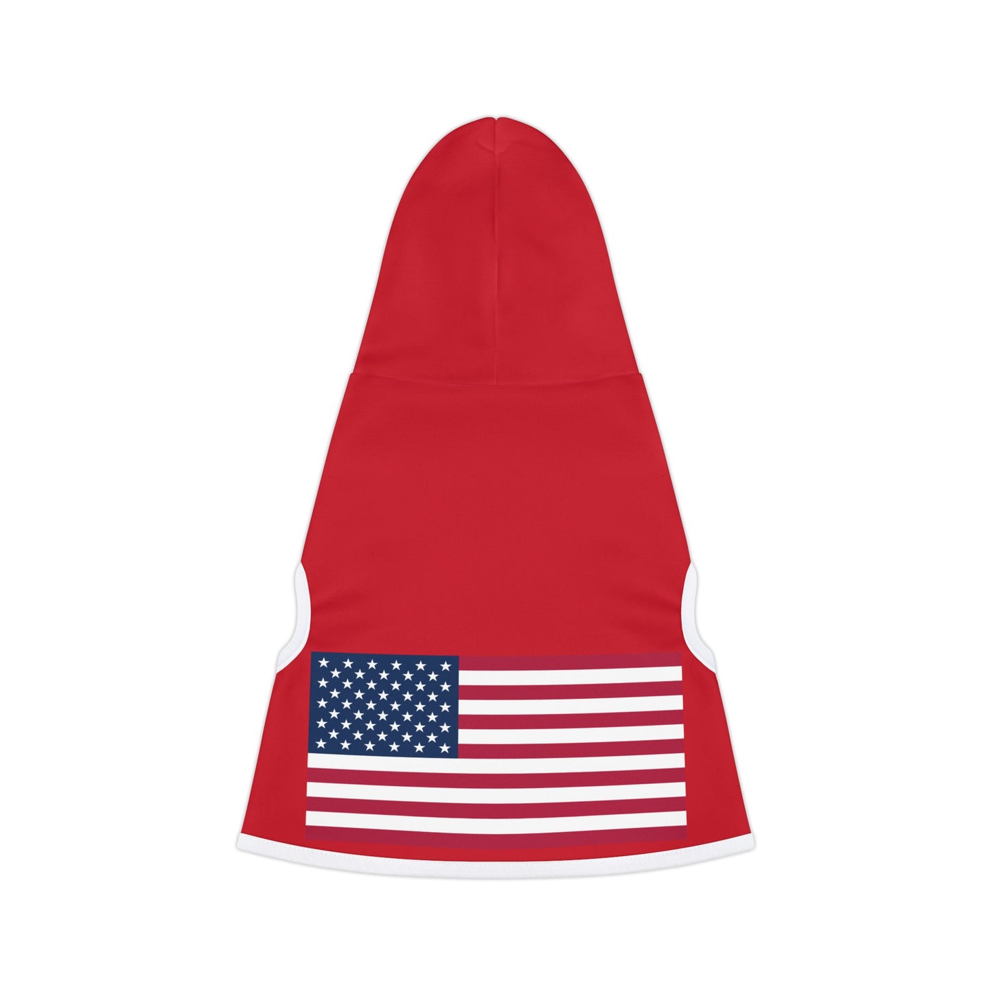 Princess Grace Patriotic Red Pet Hoodie with Flag Design