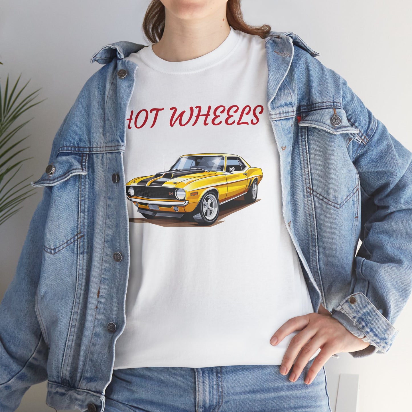 Princess Grace Retro Hot Wheels Unisex Heavy Cotton Tee Classic Car Graphic T-Shirt