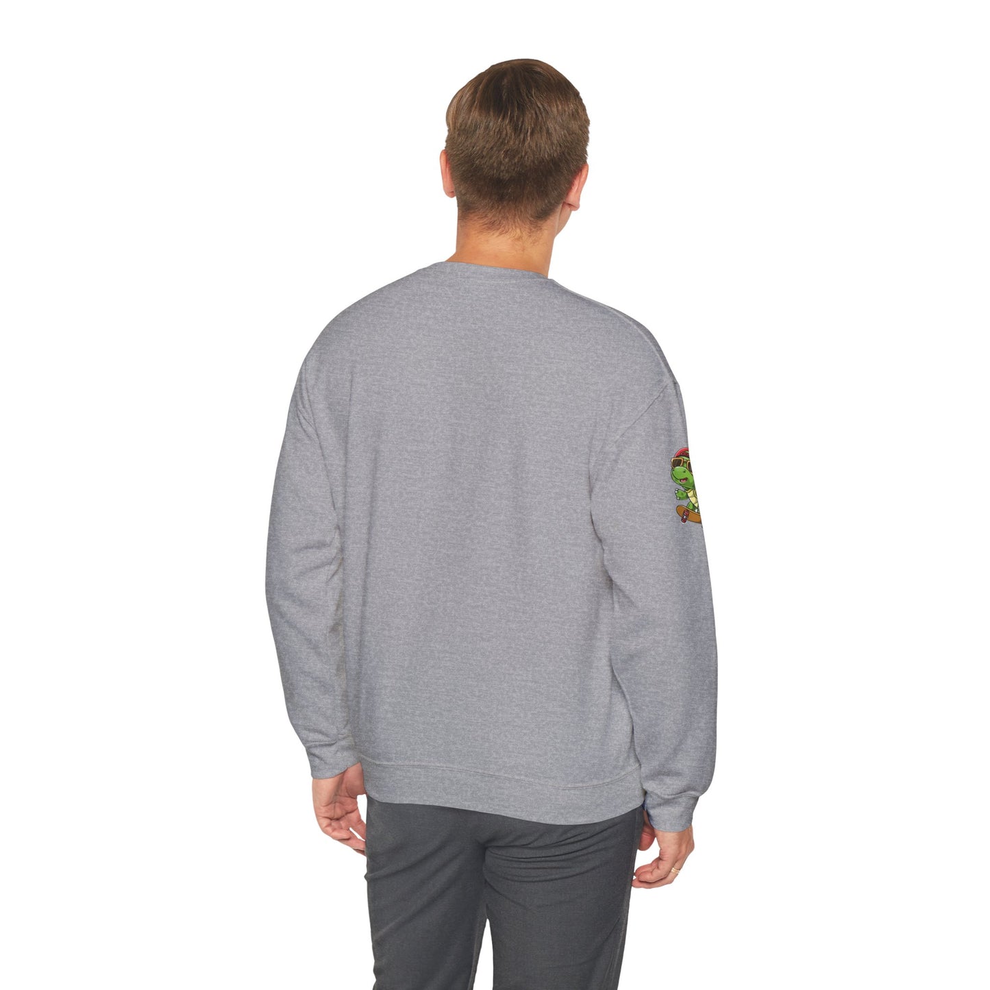 Princess Grace Cool Turtle Skateboarding Crewneck Sweatshirt for Kids and Teens