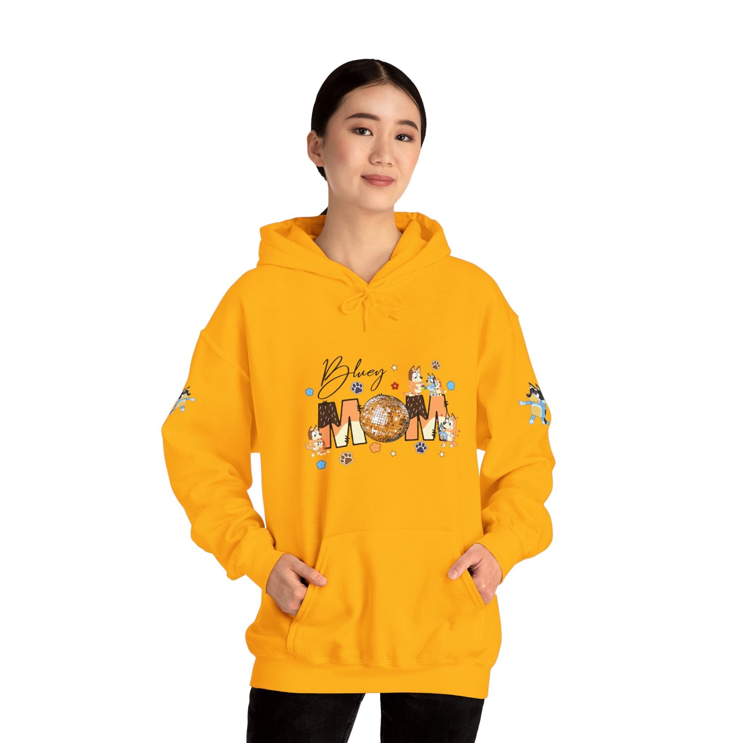 Princess Grace Bluey Blissful Mom Unisex Heavy Blend Hoodie Celebrate Motherhood with Style