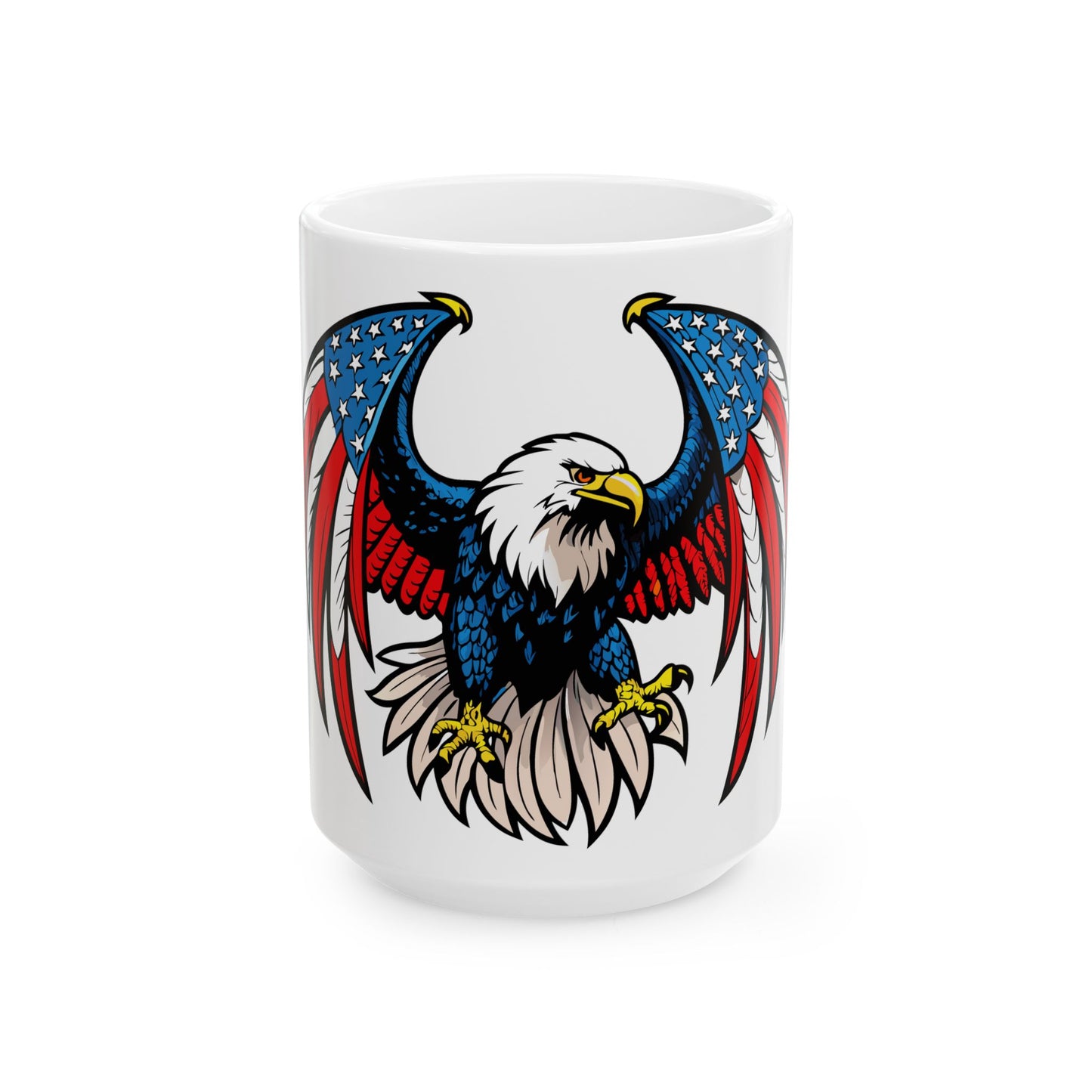 Princess Grace Patriotic Eagle Ceramic Mug 11oz & 15oz Sizes