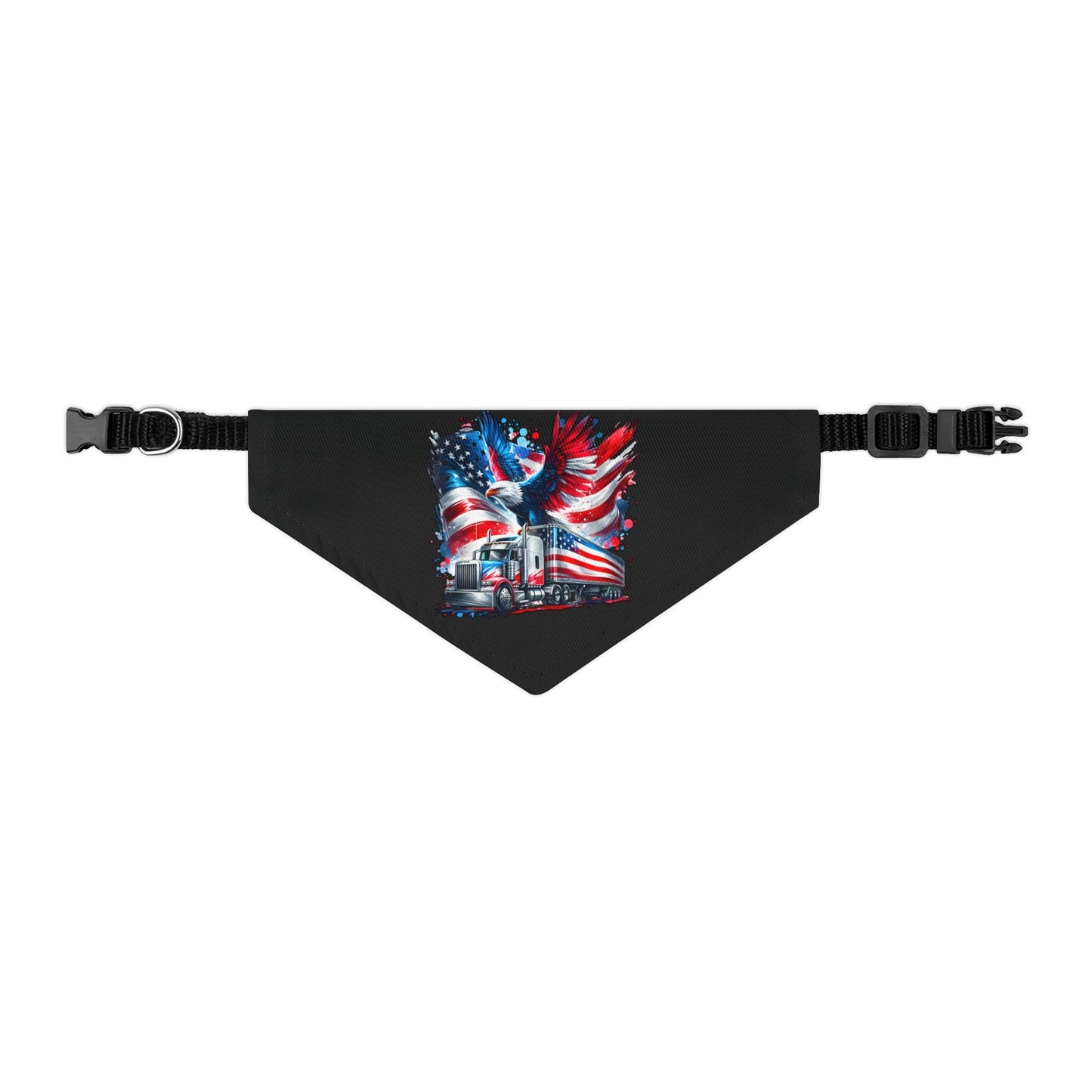 Princess Grace Patriotic Pet Bandana Collar USA Flag Design for Dogs