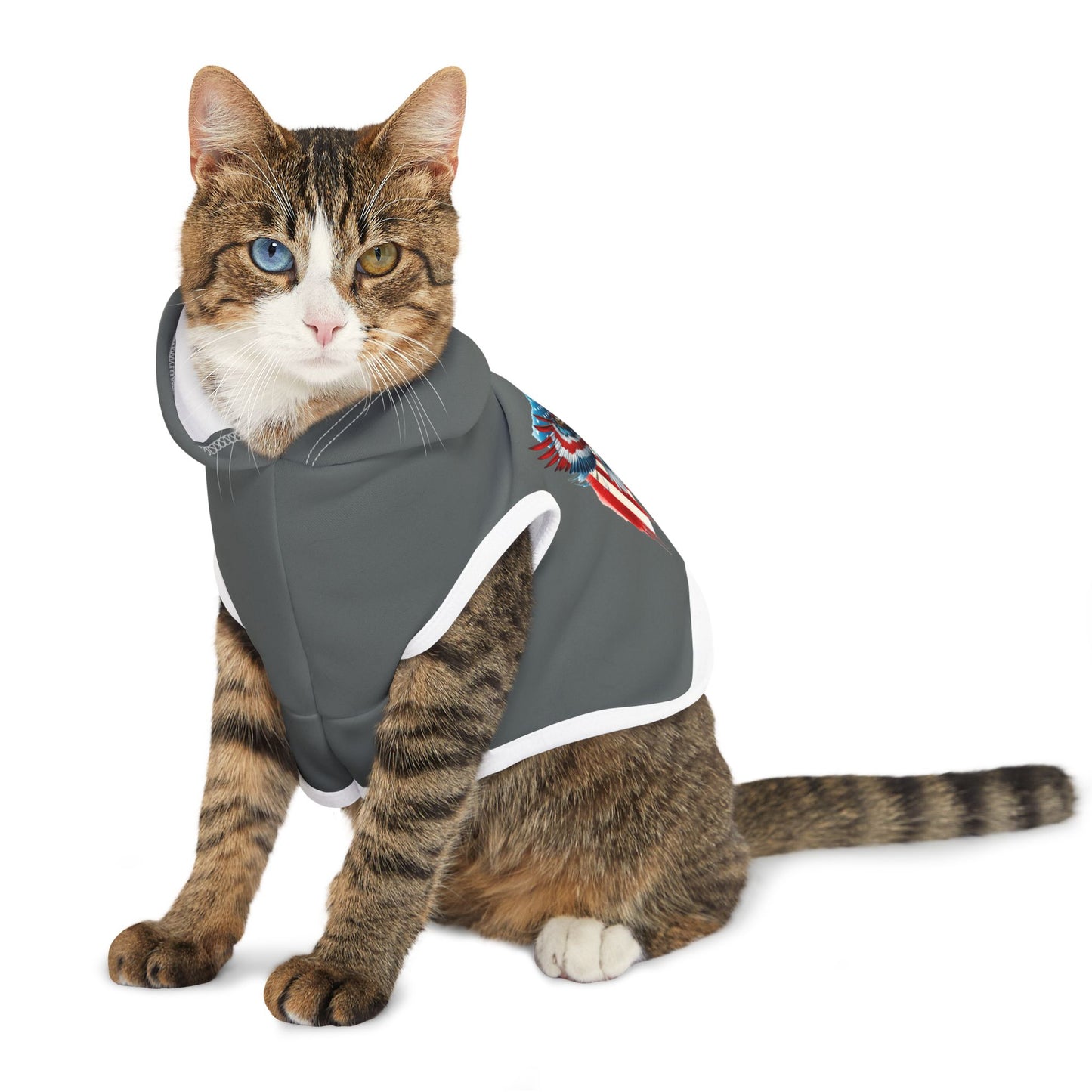 Princess Grace Patriotic Eagle Pet Hoodie for Dogs