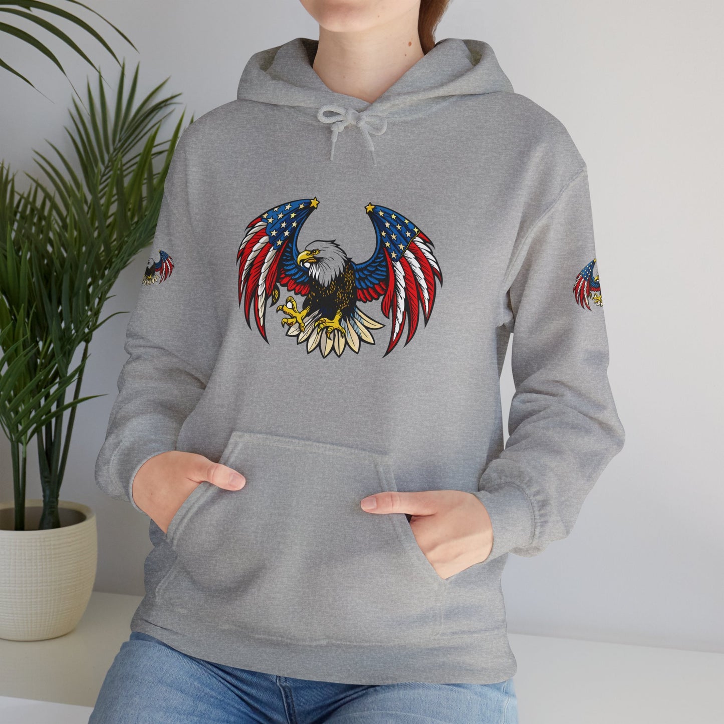 Princess Grace American Eagle Emblem Patriotic Unisex Hoodie