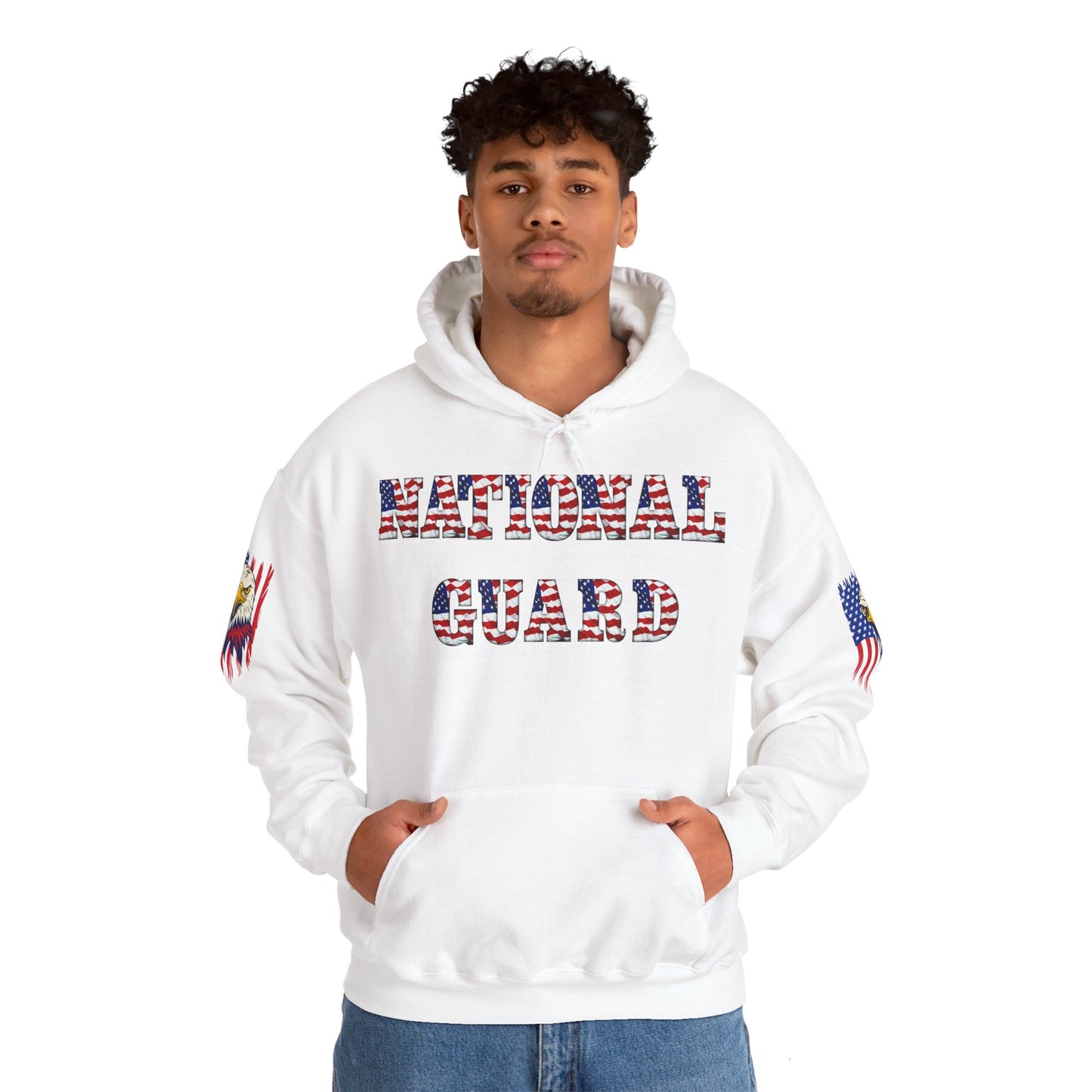 Princess Grace National Guard Patriotic Hoodie Unisex Heavy Blend Sweatshirt
