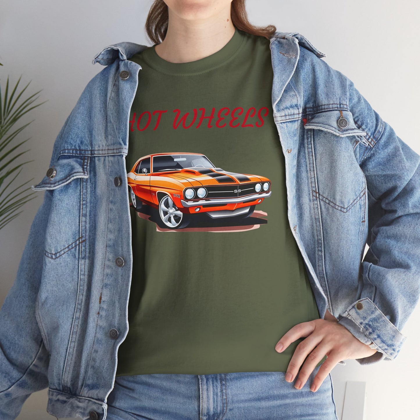 Princess Grace Retro Hot Wheels Unisex Heavy Cotton Tee Classic Car Graphic T-Shirt