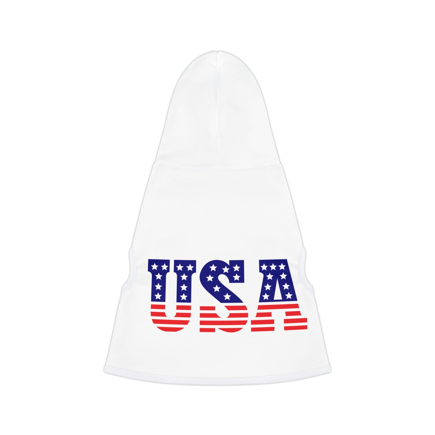 Princess Grace USA Flag Pet Hoodie Cozy Dog Apparel for Patriotic Pets