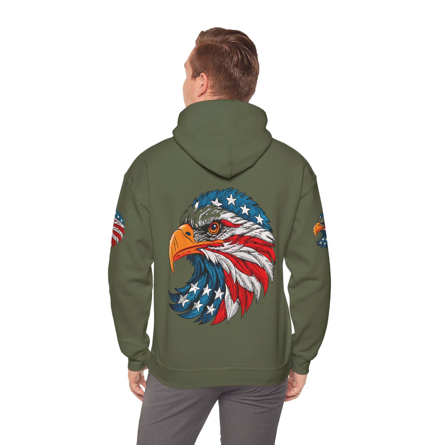 Princess Grace Patriotic Eagle Hoodie Unisex Heavy Blend Sweatshirt