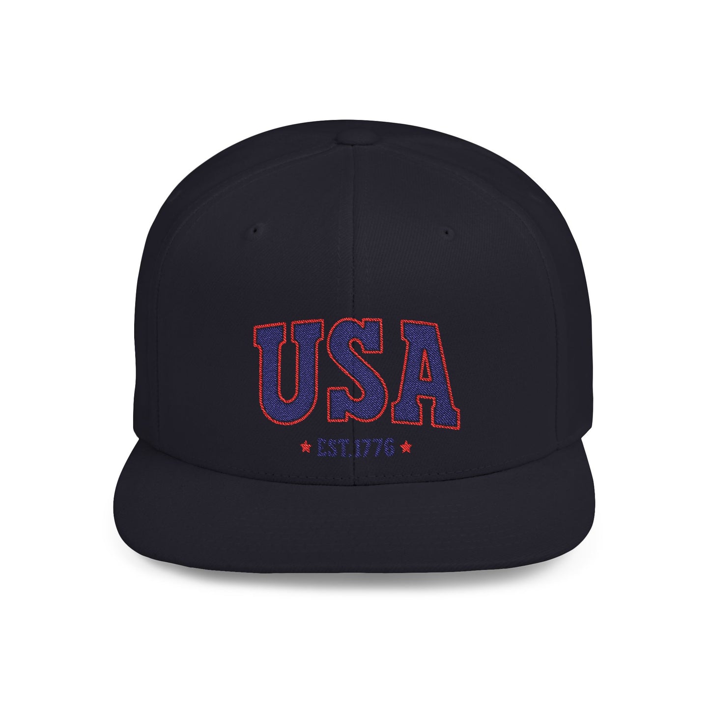 Princess Grace USA Flat Bill Snapback Hat Patriotic Style, Perfect for Holidays & Outdoor Events