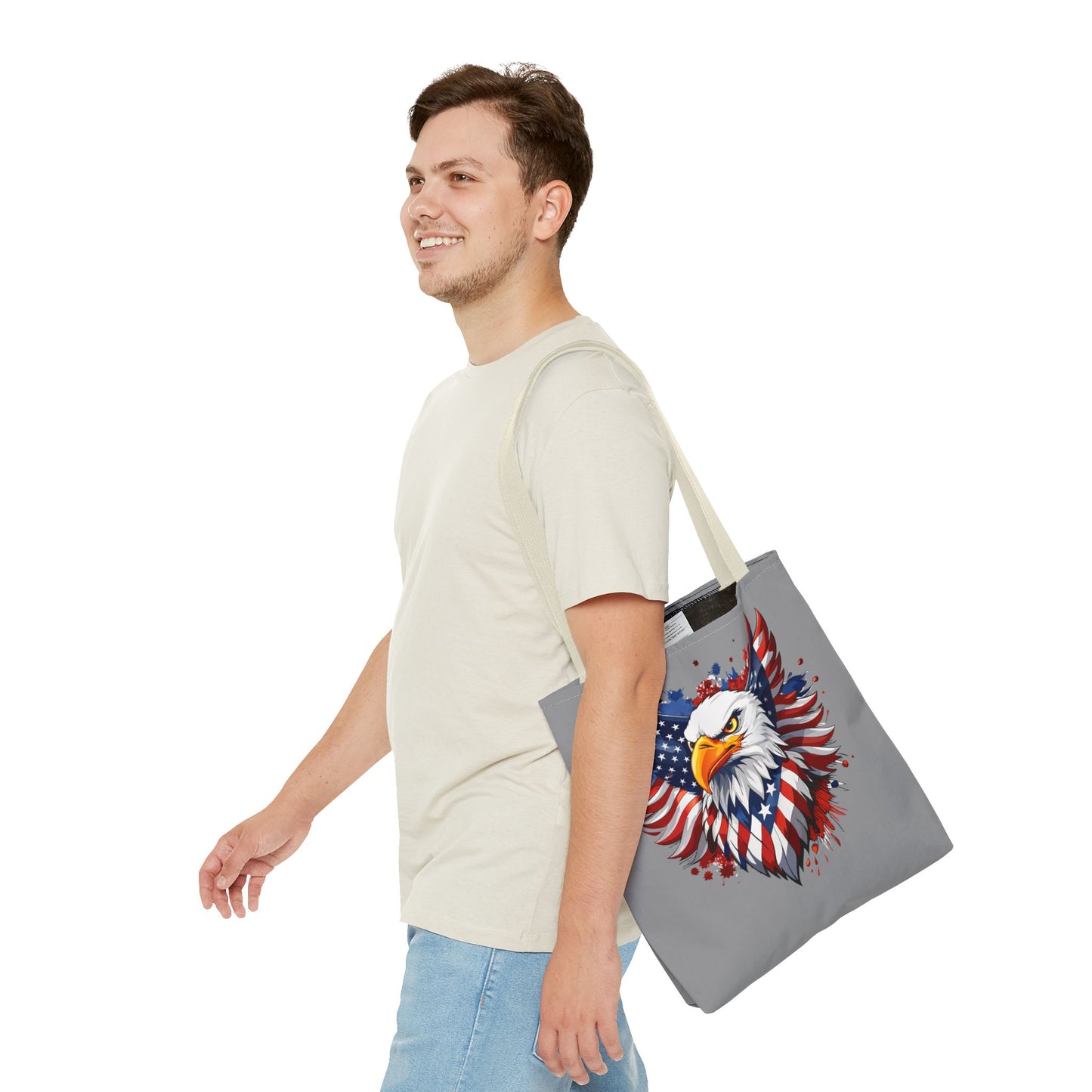 Princess Grace Patriotic Eagle Tote Bag American Freedom Design