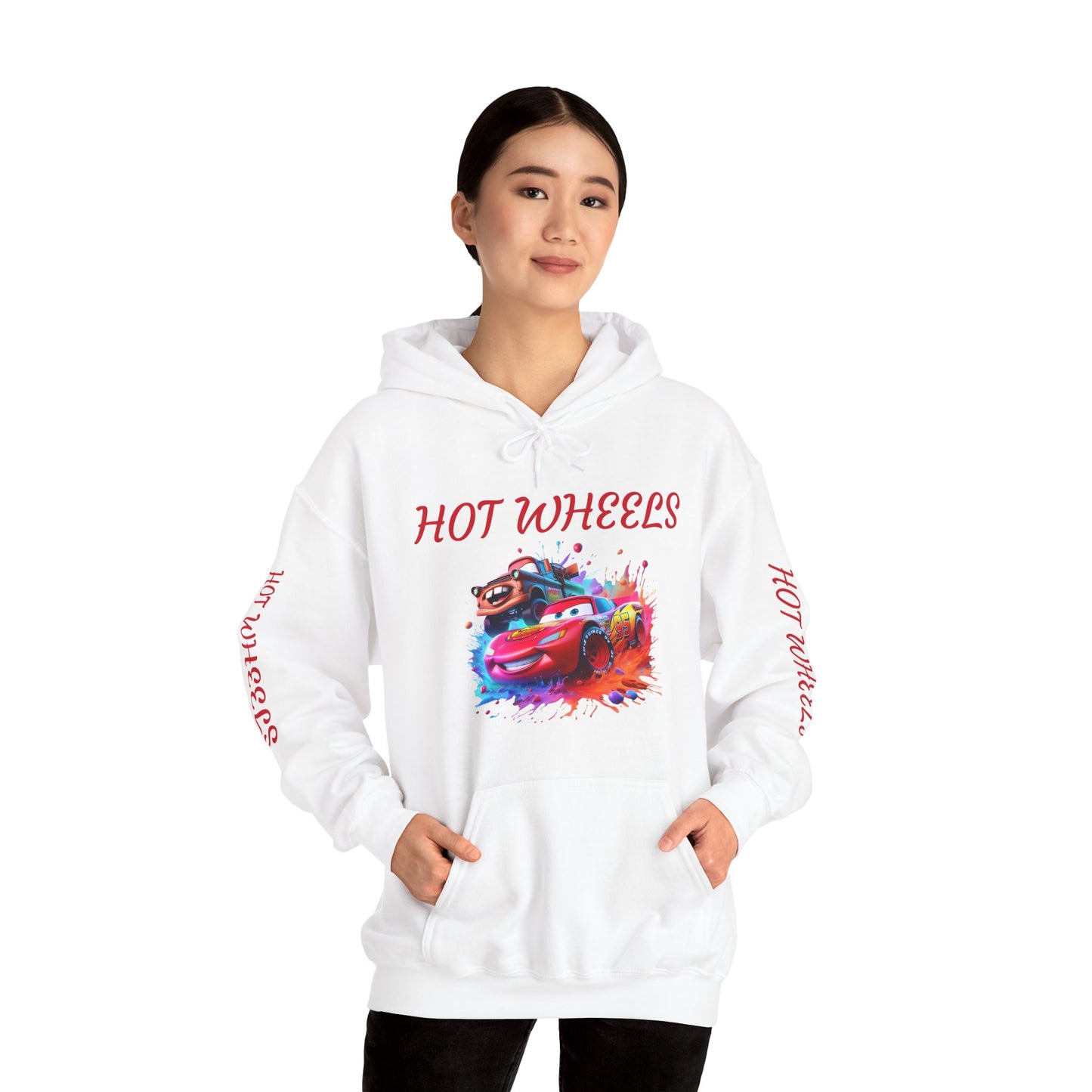 Princess Grace Hot Wheels Unisex Hoodie Retro Racing Design for Kids and Car Enthusiasts