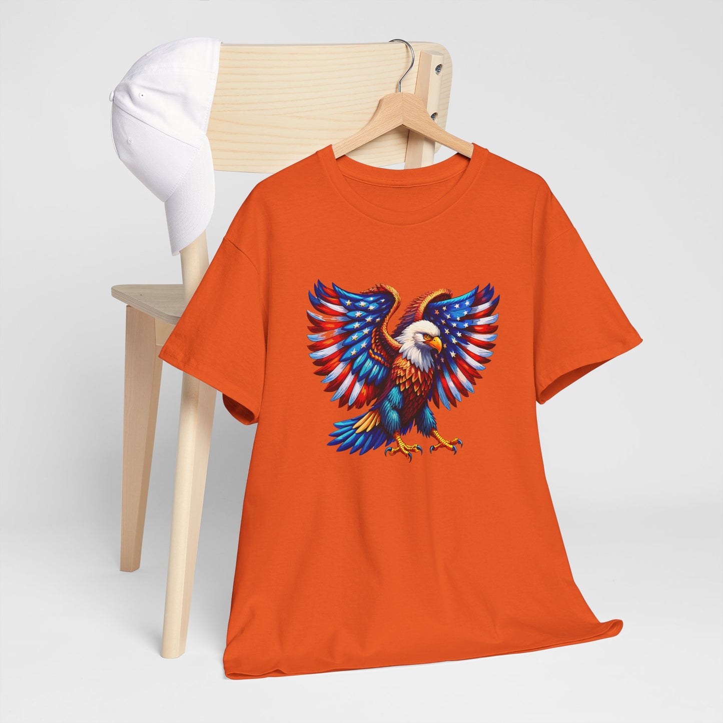 Princess Grace Patriotic Eagle Graphic Tee Unisex Heavy Cotton T-Shirt