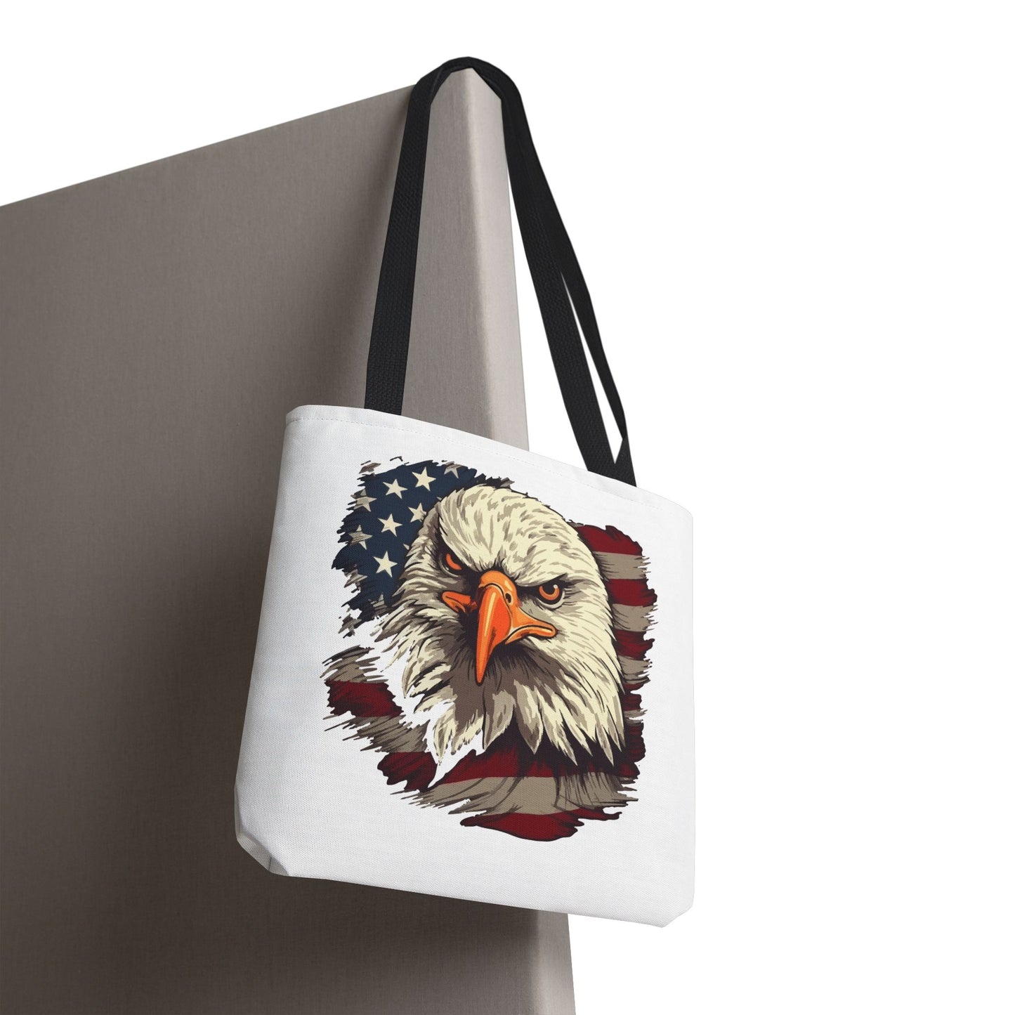 Princess Grace Patriotic Eagle Tote Bag American Flag Design for Independence Day and Everyday Use
