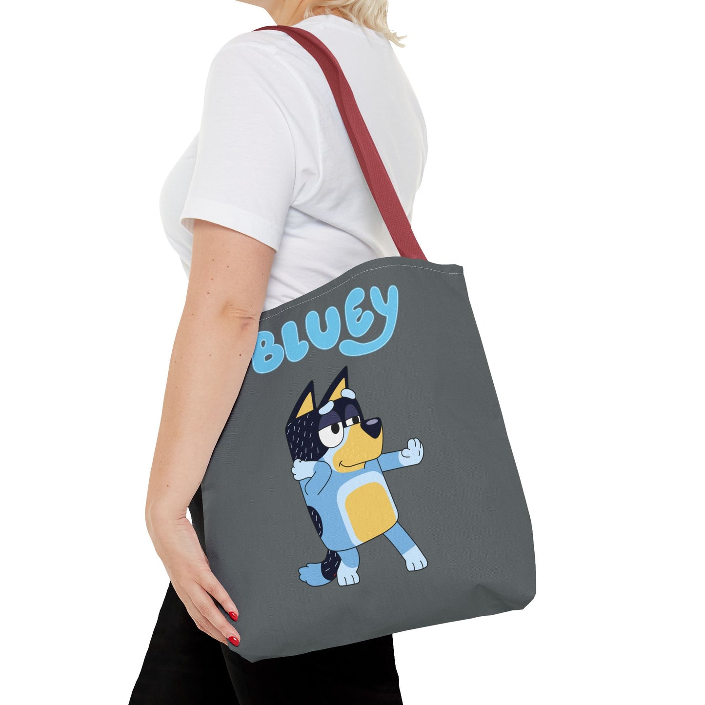 Princess Grace Cute Bluey Cartoon Tote Bag Perfect for Kids and Dog Lovers