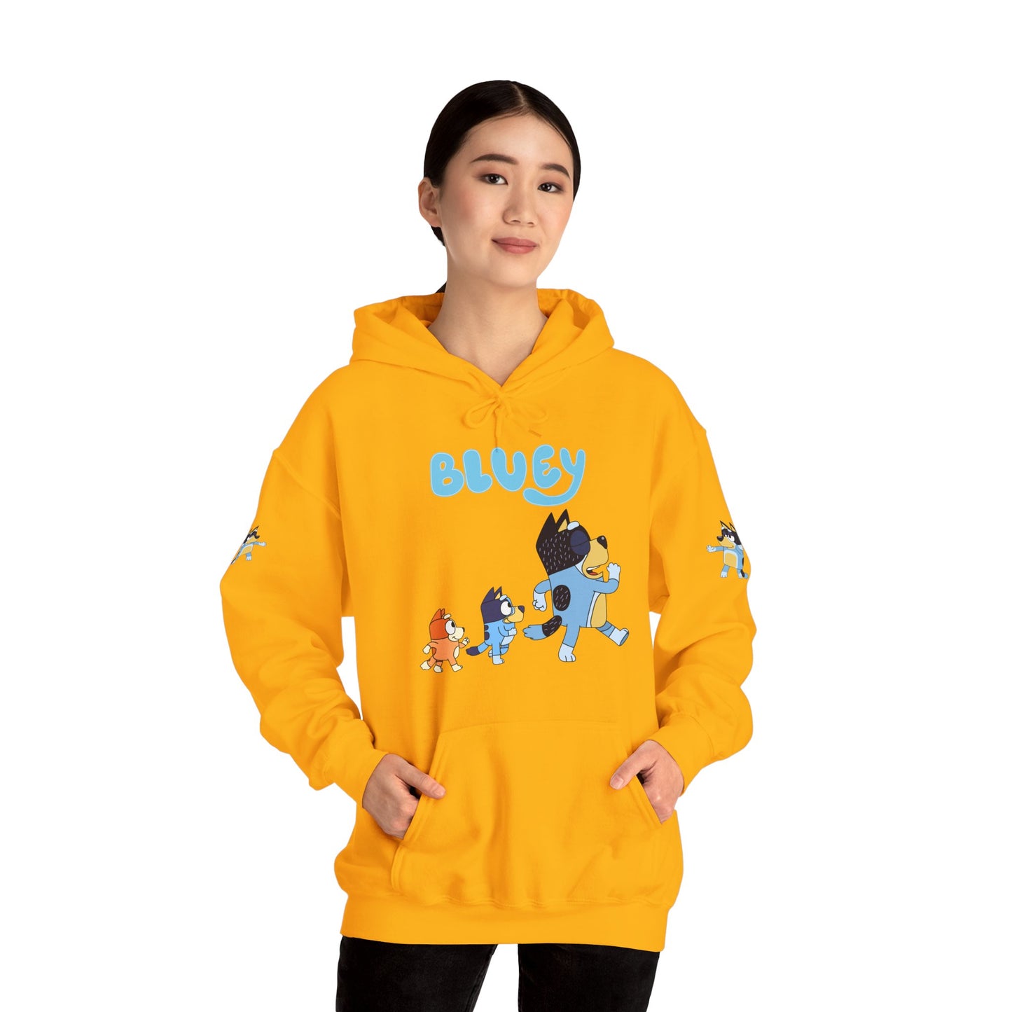Princess Grace Bluey Unisex Hoodie Cozy Cartoon Sweatshirt for Kids & Adults
