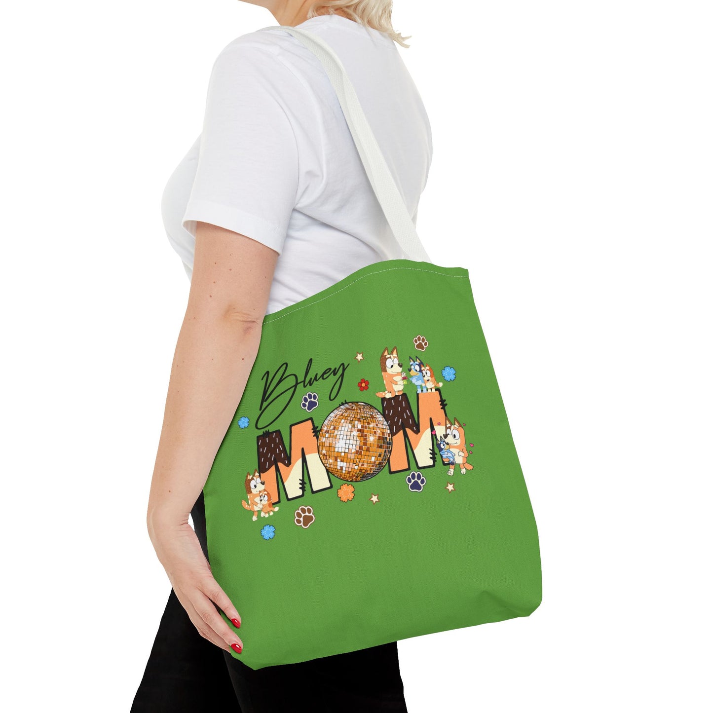 Princess Grace Bluey Mom Tote Bag Fun and Stylish for Dog Lovers